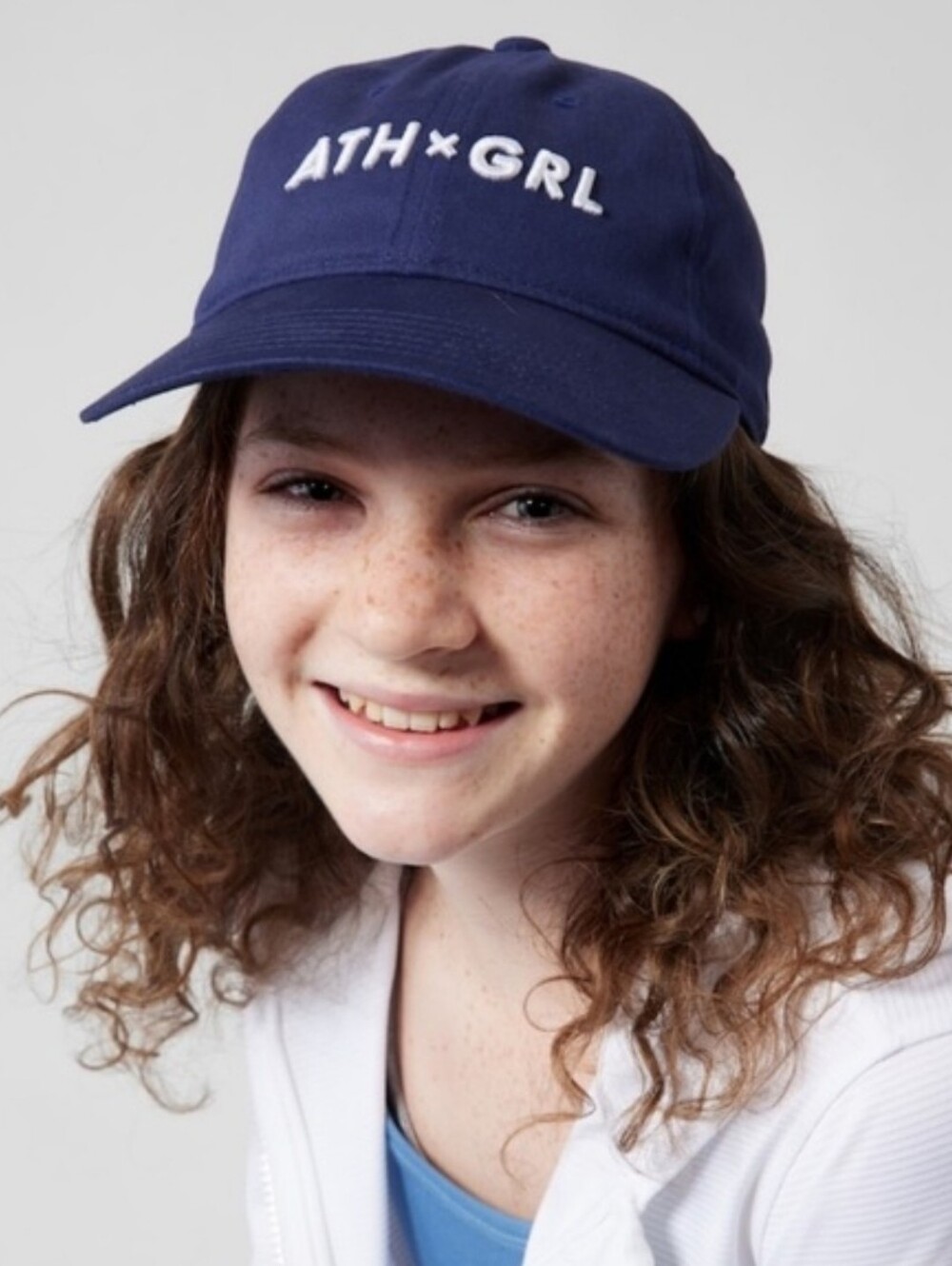Athleta ATH x GRL Navy Embroidered Baseball Cap NWOT